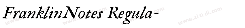 FranklinNotes Regula字体转换